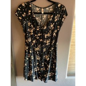 🌟 Mudd Blue Floral Print Dress Size Small